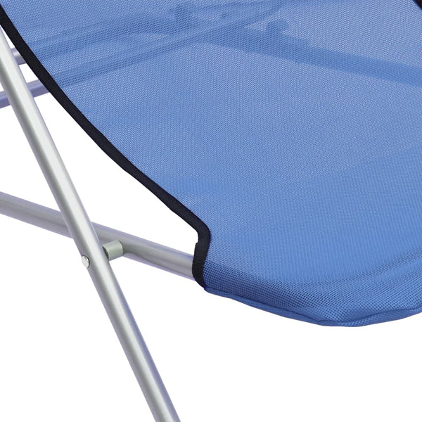 Blaue klappbare Strandstühle Newman (2 Stück Textilene / Stahl)