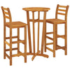 Gartenbar-Set Borz (3-teilig, Akazienholz)