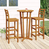 Gartenbar-Set Borz (3-teilig, Akazienholz)