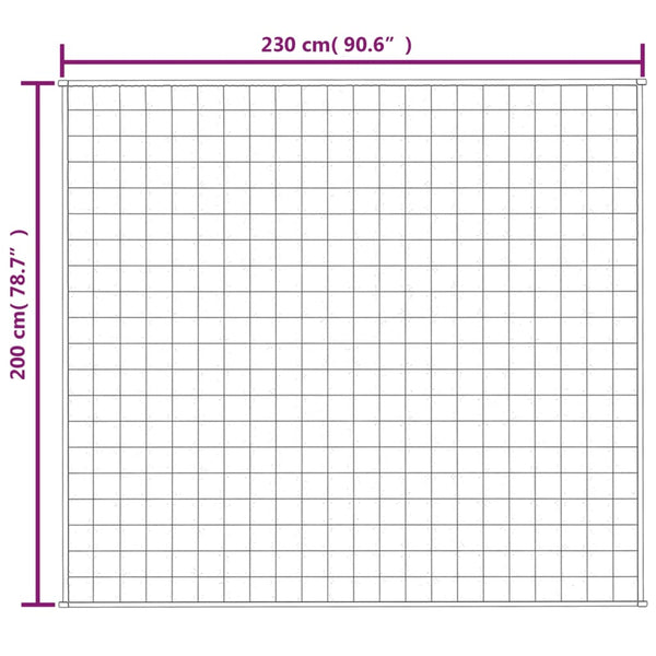 Blaue Therapiedecke Ghenadie 200x230cm (13 kg)