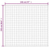 Hellblaue Therapiedecke Jinar 220x240cm (15 kg)