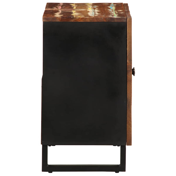 Waschtischunterschrank Sinziana 62x33x58cm (recyceltes Massivholz und Holz)