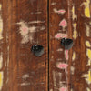 Waschtischunterschrank Sinziana 62x33x58cm (recyceltes Massivholz und Holz)