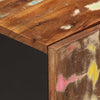Waschtischunterschrank Sinziana 62x33x58cm (recyceltes Massivholz und Holz)