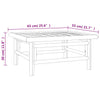 Gartentisch Amur 65x55x30cm (Bambus)