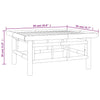 Gartentisch Eronim 65x55x30cm (Bambus)