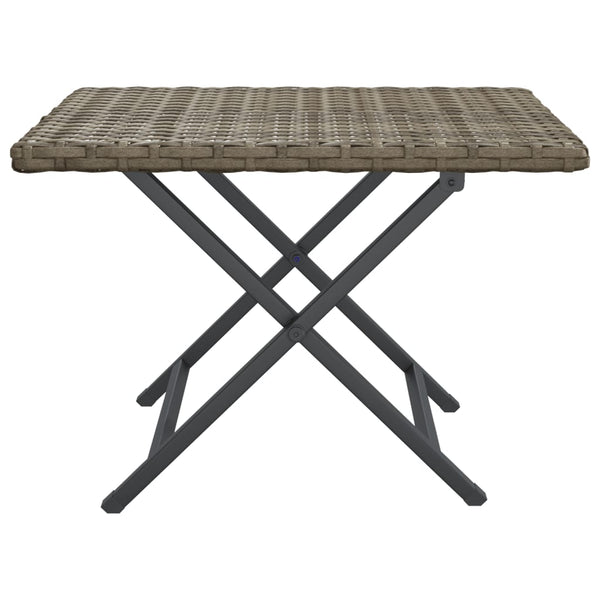 Klapptisch Sandut grau 45x35x32cm (Polyrattan)