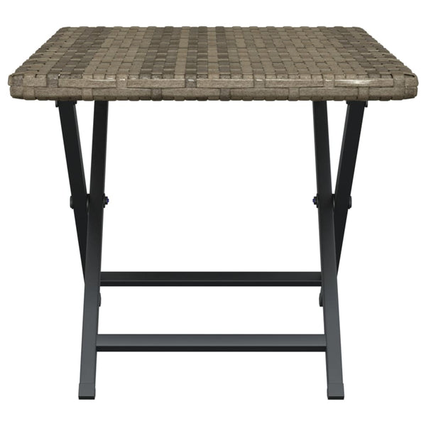 Klapptisch Sandut grau 45x35x32cm (Polyrattan)