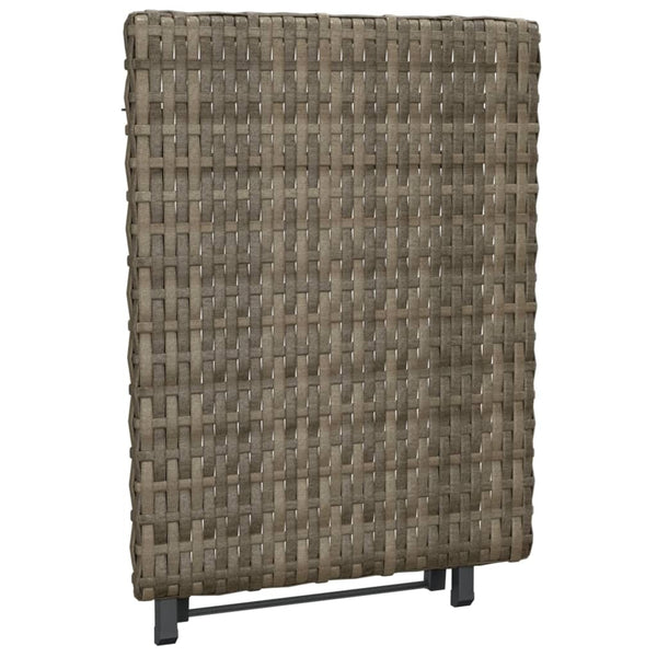 Klapptisch Sandut grau 45x35x32cm (Polyrattan)