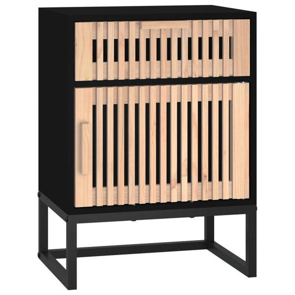 Nachttisch Ridiva 40x30x55,5cm (Holz und Eisen)