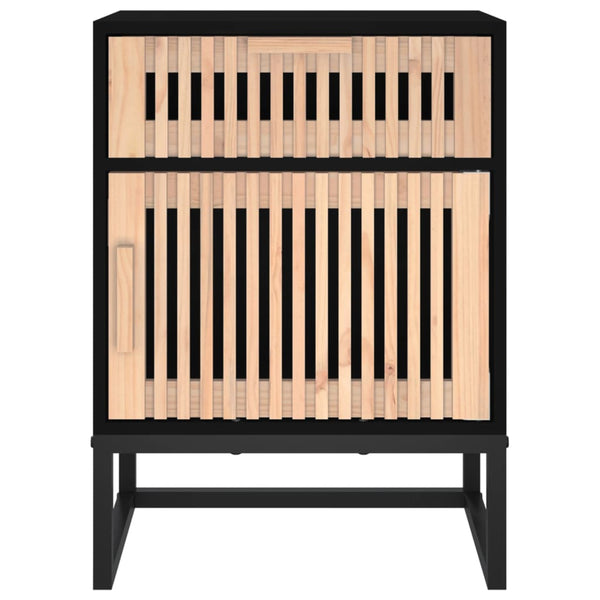 Nachttisch Ridiva 40x30x55,5cm (Holz und Eisen)