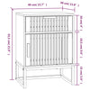Nachttisch Ridiva 40x30x55,5cm (Holz und Eisen)
