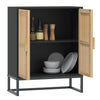 Schwarzes Sideboard Tyrese 60x30x75cm (Holz)
