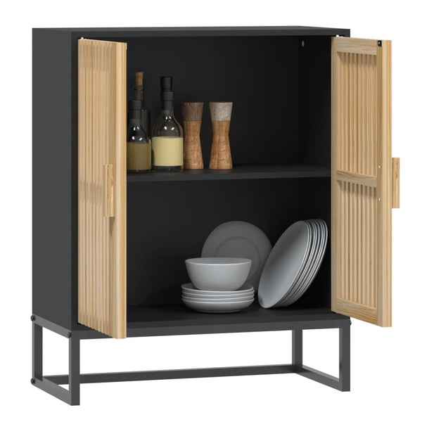 Schwarzes Sideboard Tyrese 60x30x75cm (Holz)