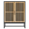 Schwarzes Sideboard Tyrese 60x30x75cm (Holz)