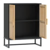 Schwarzes Sideboard Tyrese 60x30x75cm (Holz)