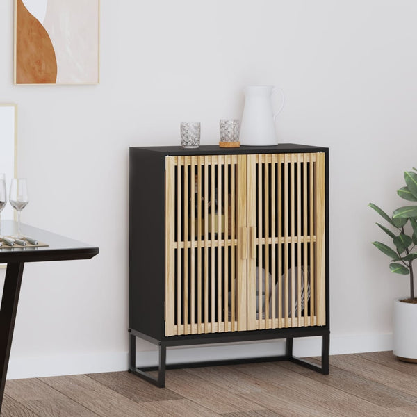 Schwarzes Sideboard Tyrese 60x30x75cm (Holz)
