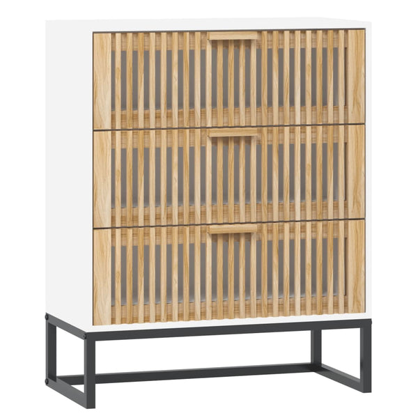 Weißes Sideboard Daneluta 60x30x75cm (Holz)