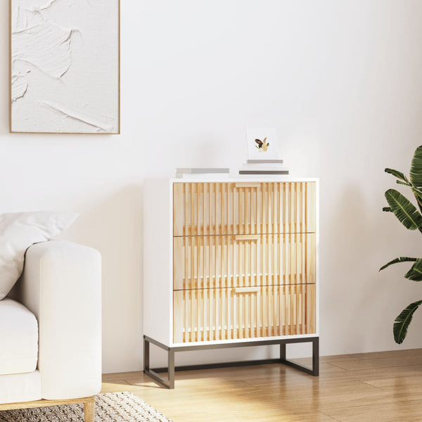 Weißes Sideboard Daneluta 60x30x75cm (Holz)