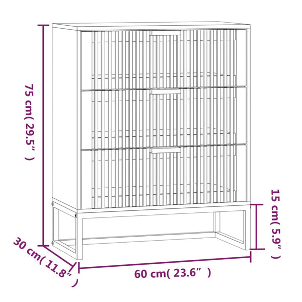 Kommode Daneluta 60x30x75cm (Holz)