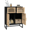 Schwarze Kommode Erdvilia 60x30x75cm (Holz)