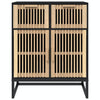 Schwarze Kommode Erdvilia 60x30x75cm (Holz)