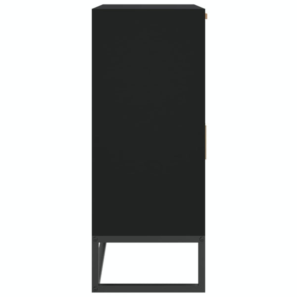 Schwarze Kommode Erdvilia 60x30x75cm (Holz)
