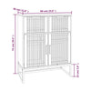 Schwarze Kommode Erdvilia 60x30x75cm (Holz)