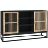 Schwarzes Sideboard Ghiorghita 105x30x65cm (Holz)