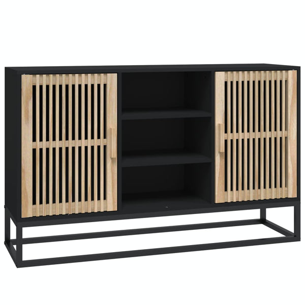 Schwarzes Sideboard Ghiorghita 105x30x65cm (Holz)