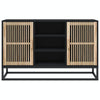 Schwarzes Sideboard Ghiorghita 105x30x65cm (Holz)