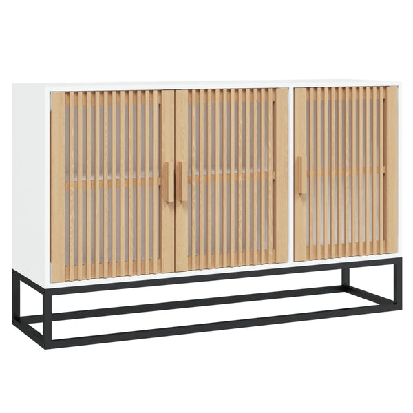 Weißes Sideboard Papaconstantin 105x30x65cm (Holz)