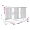 Weißes Sideboard Papaconstantin 105x30x65cm (Holz)