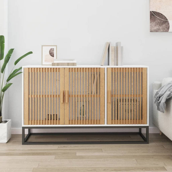 Weißes Sideboard Papaconstantin 105x30x65cm (Holz)