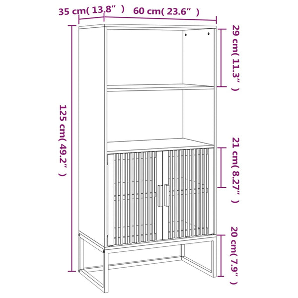 Schrank Balana 60x35x125cm (Holz)