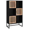 Schwarzer Schrank Irimie 70x35x125cm (Holz)