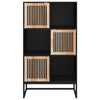Schwarzer Schrank Irimie 70x35x125cm (Holz)