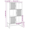 Schwarzer Schrank Irimie 70x35x125cm (Holz)