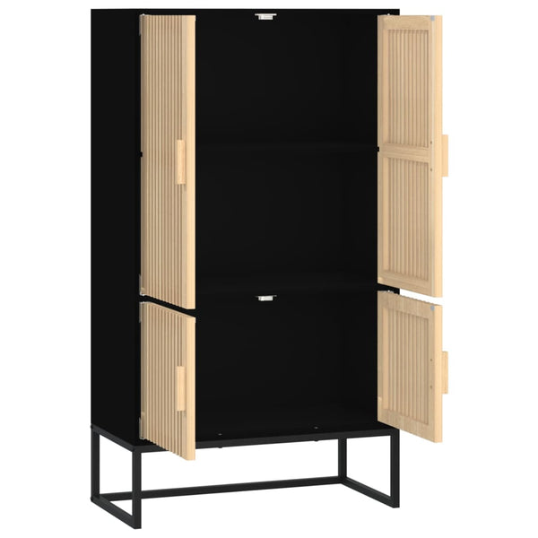 Musta kaappi Laca 70x35x125cm (puinen)