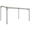 Creme Pavillon Niyazi 4x3 m (180 g/m² Gewebe und Stahl)