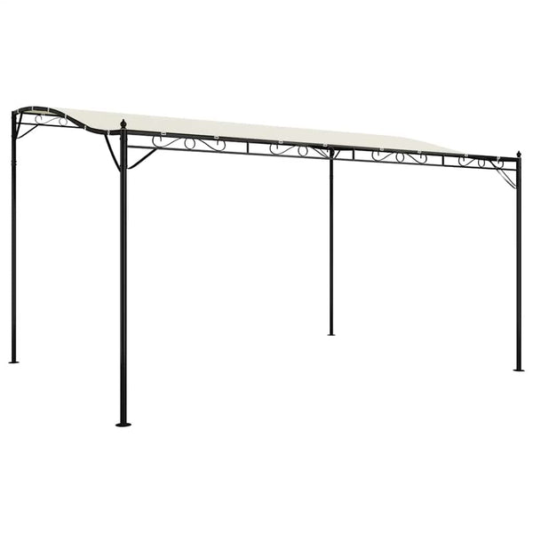 Creme Pavillon Niyazi 4x3 m (180 g/m² Gewebe und Stahl)