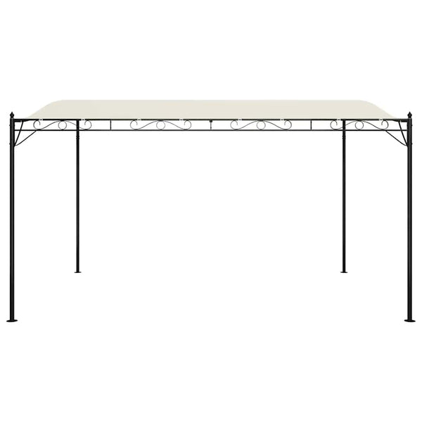 Creme Pavillon Niyazi 4x3 m (180 g/m² Gewebe und Stahl)