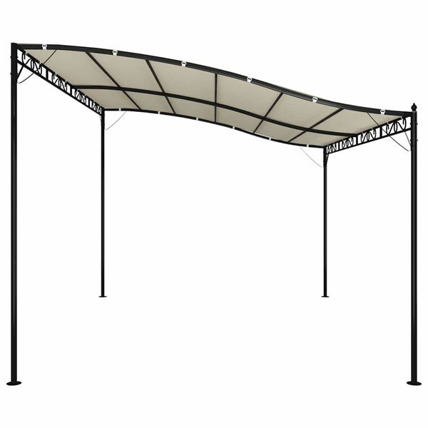 Creme Pavillon Niyazi 4x3 m (180 g/m² Gewebe und Stahl)