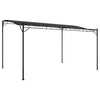 Antrasiitti katos Niyazi 4x3 m (180 g/m² kangas ja teräs)