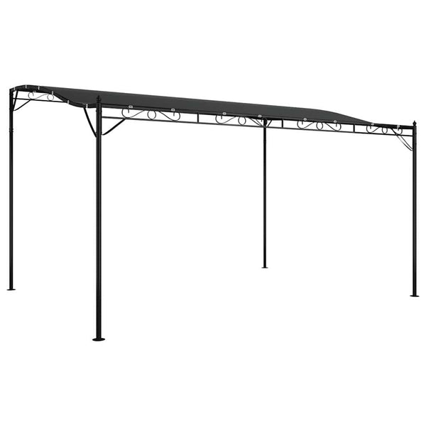 Antrasiitti katos Niyazi 4x3 m (180 g/m² kangas ja teräs)