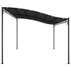 Antrasiitti katos Niyazi 4x3 m (180 g/m² kangas ja teräs)