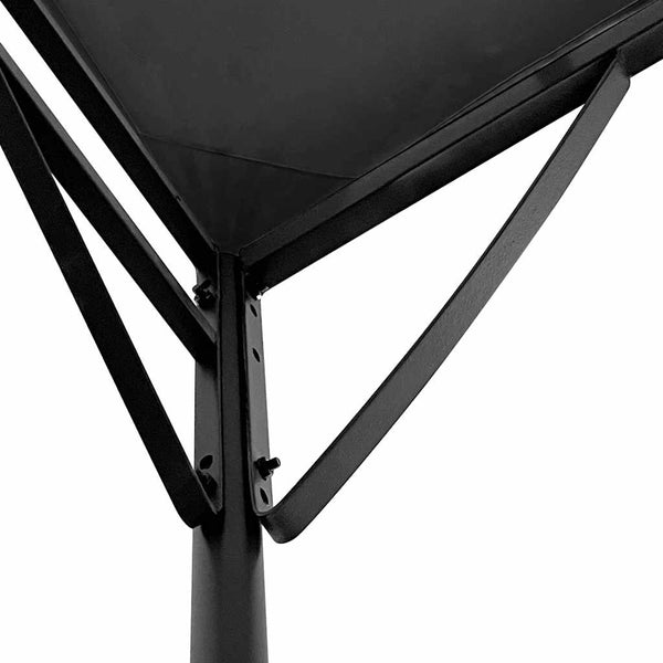Antrasiitti katos Niyazi 4x3 m (180 g/m² kangas ja teräs)