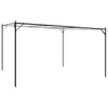 Weißes Pavillonzelt Chesaru 4x4 m (180 g/m² Stoff und Stahl)