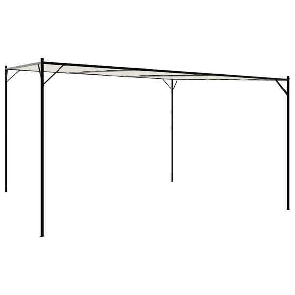 Weißes Pavillonzelt Chesaru 4x4 m (180 g/m² Stoff und Stahl)