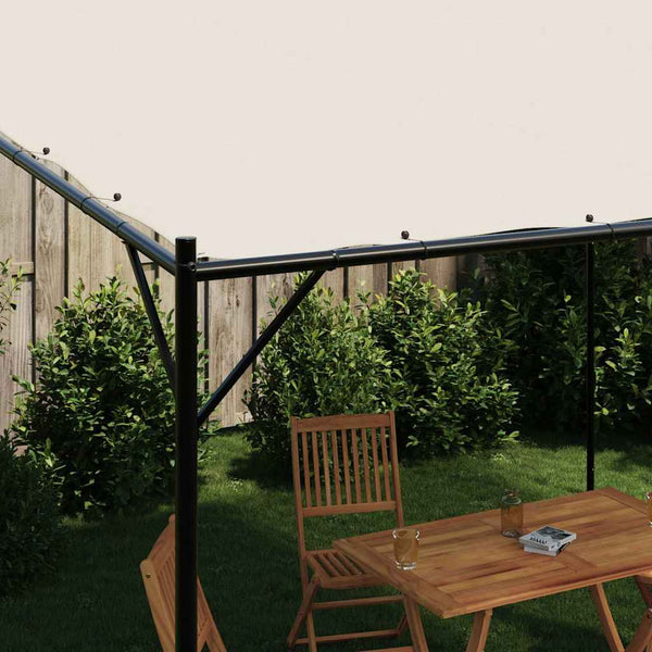 Weißes Pavillonzelt Chesaru 4x4 m (180 g/m² Stoff und Stahl)